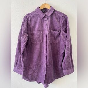 Roaman's Women's Plus Size Corduroy Big
Shirt Shacket 14 W